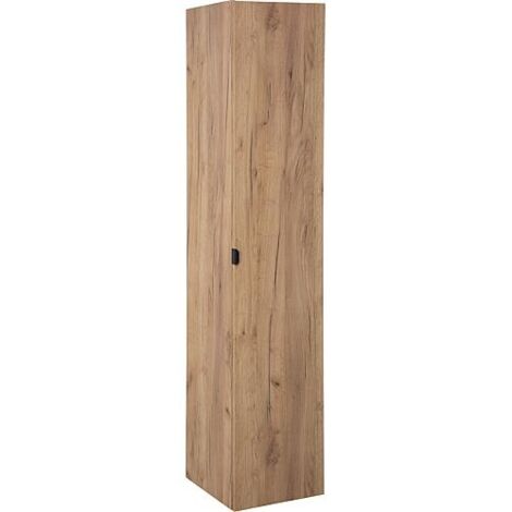 Colonne série LOSSA 1 porte butée droite chêne noueux cortina 350x1625x370 mm