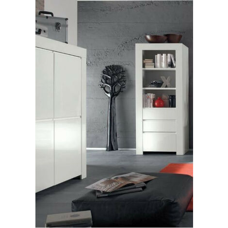Colonne, vitrine LAZARRO 2 tiroirs, 1 porte 70 cm