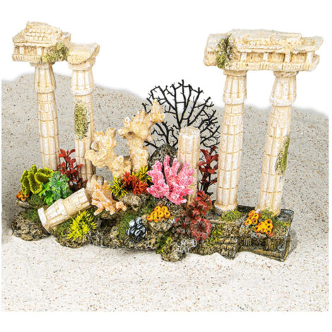 Colonnes antiques romaines  42 cm avec bulleur Décoration aquarium - Vadigran