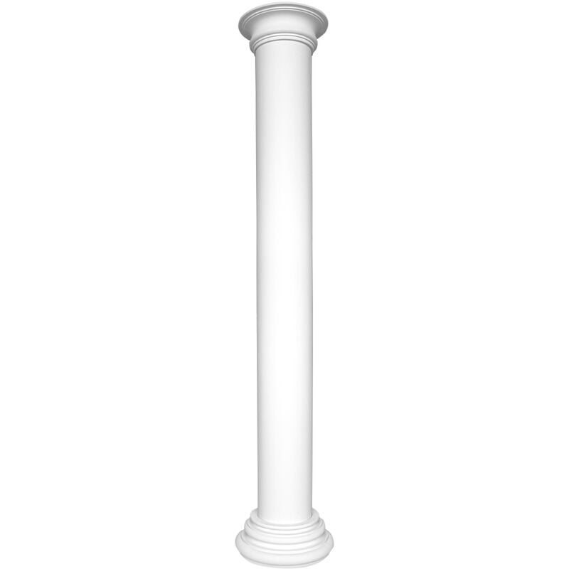 Colonnes et demi-colonnes rondes lisses stucco 240mm sélection N3224: Colonne complète, Shank