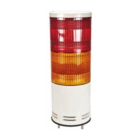 Colonnes lumineuses pré-configurées à LED Feu Flash, Fixe, Rouge / Ambre, série Harmony XVC1, 24 V c.c. ( Prix pour 1 )