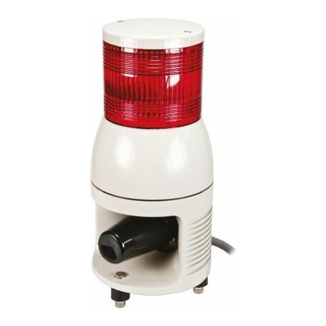 Colonnes lumineuses pré-configurées à LED Feu Flash, Fixe, Rouge avec Sirène, série Harmony XVC1, 24 V c.c. ( Prix pour 1 )