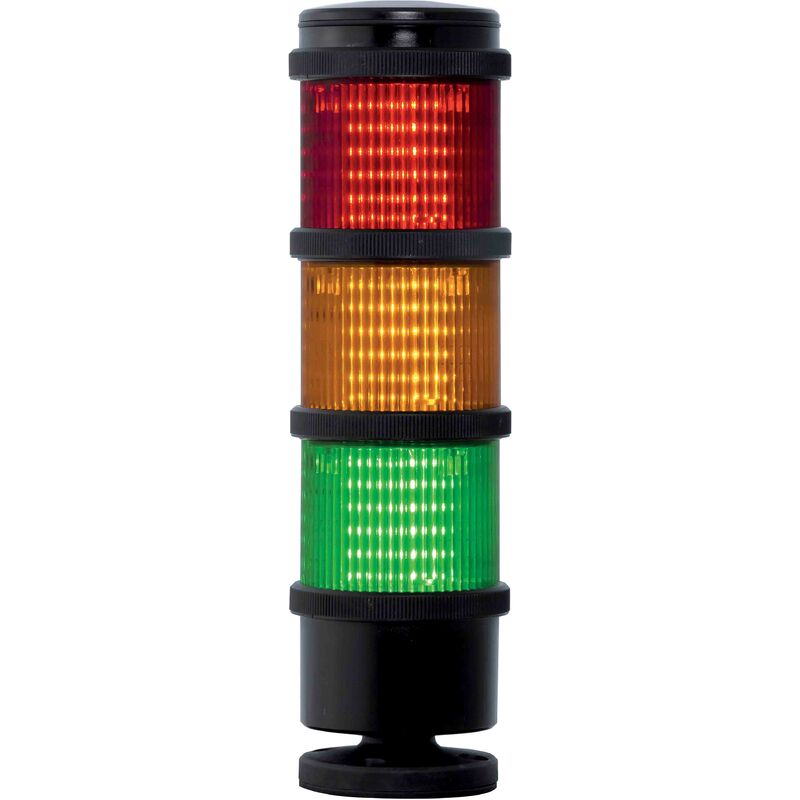 Rs Pro - Colonnes lumineuses pré-configurées à led Feu Flash, Fixe, Rouge / Vert / Ambre, 110 v c.a. ( Prix pour 1 )