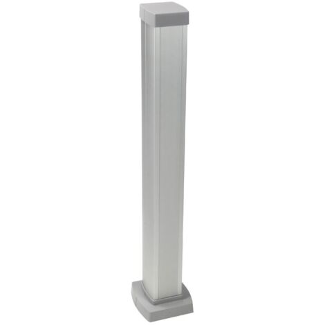 Colonnette 1 Compartiment 2 Faces à Clippage Direct PLANET WATTOHM Logix Hauteur 68cm couvercle en Aluminium - PW32316