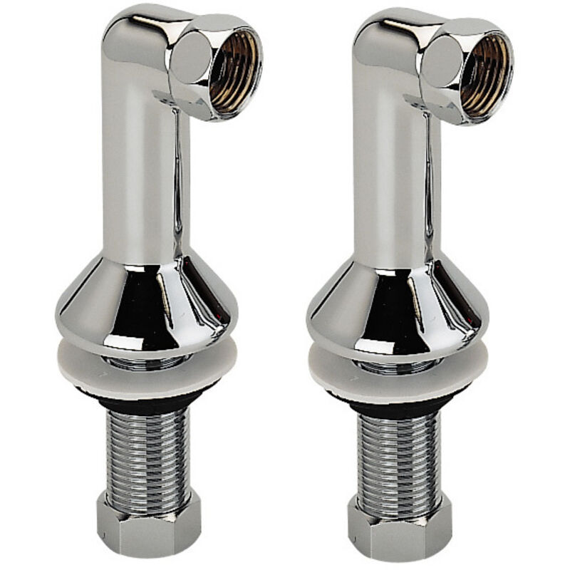 Colonnette à embrase fondue Mâle 1/2' Ecrou tournant 3/4' - Hauteur 70mm