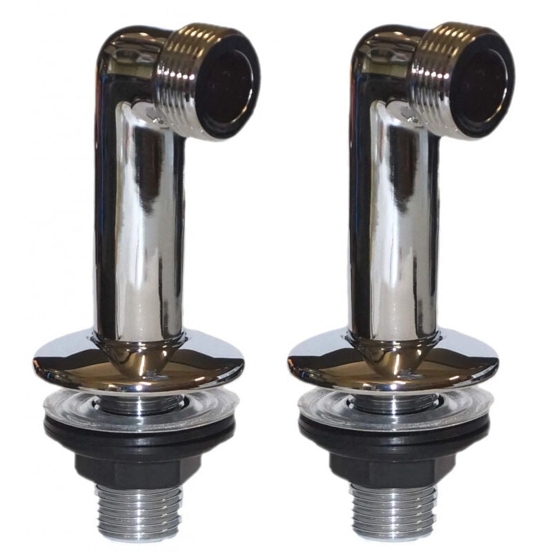 Paire de raccords sur gorge double mâle 15 x 21, 20 x 27