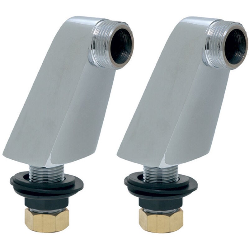 Colonnette carrée Mâle 1/2" Mâle 3/4" - Hauteur 70mm