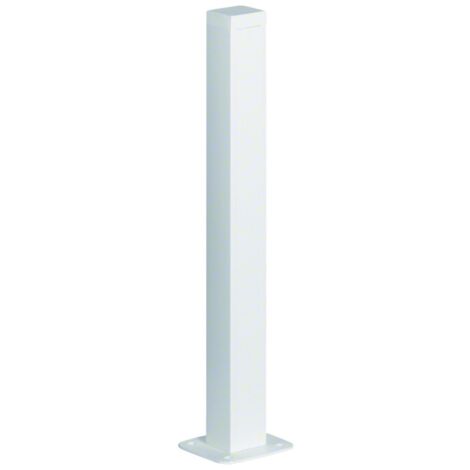 Colonnette officea h 650mm simple face alu anodisé RAL 9016 Pure HAGER DAP456509016