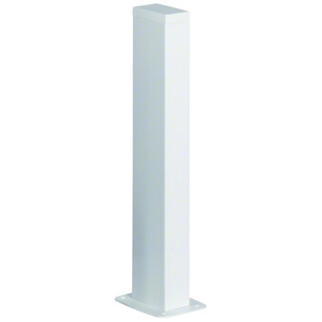 Colonnette officea h 700mm double face alu anodisé RAL 9016 Pure HAGER DAP2456509016