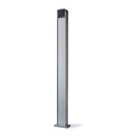 Colonnina adatta per 1 selettore alta 1100mm in alluminio Nice PPK