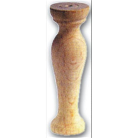 Colonnina In Legno Faggio Tornito Mobili Restauro Finitura Grezza 19x71H mm