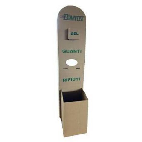 Colonnina per igienizzante full-optional resistente in cartone hxlxp cm 130x30x50