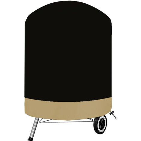 Color café negro a juego 61x70cm redondo impermeable al aire libre BBQ Fire Pit estufa cubierta horno cubierta brasero cubierta parrilla cubierta,GroupM ES