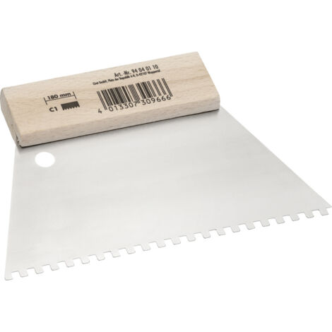 Color Expert Zahnspachtel C1 180 mm Holzgriff Spachtel & Schaber