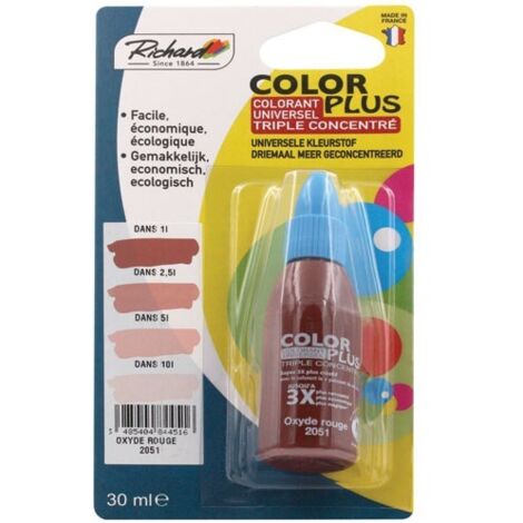 Color Plus 3x 30cc Blist Oxyd Rouge - Color Plus