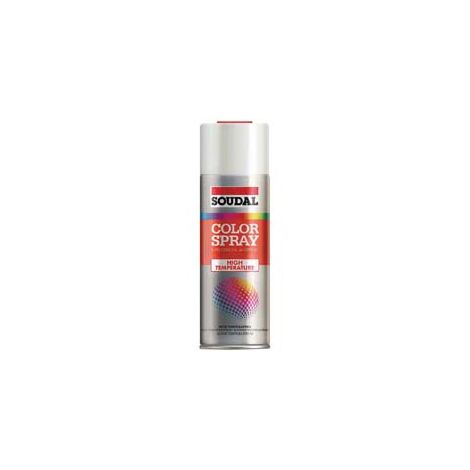 COLOR SPRAY ALTE TEMPERATURE SMALTO SPRAY- - ml.400 - alluminio (156122) - 6 pezzi SOUDAL