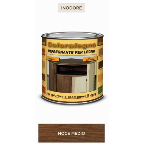 Coloralegno impregnante ml 250 noce medio - veleca