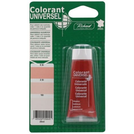 Colorant 25ml Blist Orange - Colorant Universel
