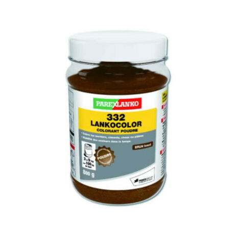 Colorant en poudre 332 LANKOCOLOR PAREXLANKO - mortiers, ciments, plâtres - brun foncé - 800 g