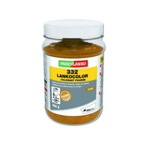 Colorant en poudre 332 LANKOCOLOR PAREXLANKO - mortiers, ciments, plâtres - ocre - 450 g