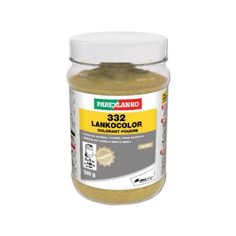Colorant en poudre 332 LANKOCOLOR PAREXLANKO - mortiers, ciments, plâtres - pierre - 500 g