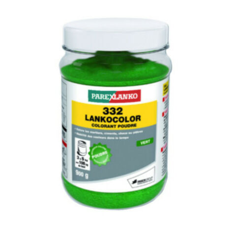 Colorant en poudre 332 LANKOCOLOR PAREXLANKO - mortiers, ciments, plâtres - vert - 900 g
