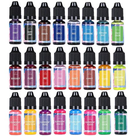 Colorant liquide pour la fabrication de bougies : teinture sûre et naturelle pour des créations artisanales réussies.