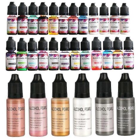 Colorant liquide pour résine époxy, colorant, teinture, encre, diffusion UV, résine colorée concentrée