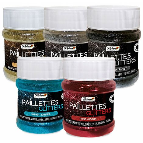 Colorant Paillettes Saphir Pot80ml - PAILLETTES