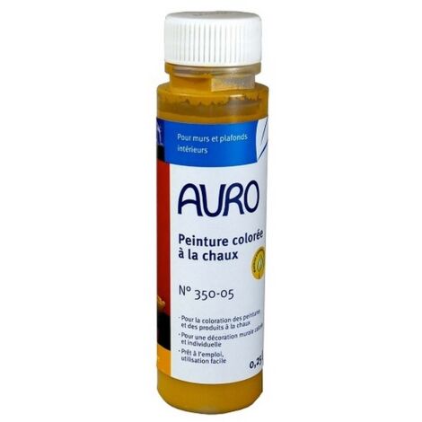 Colorant pour peinture à la chaux AURO n°350, Ocre Jaune - 250ml