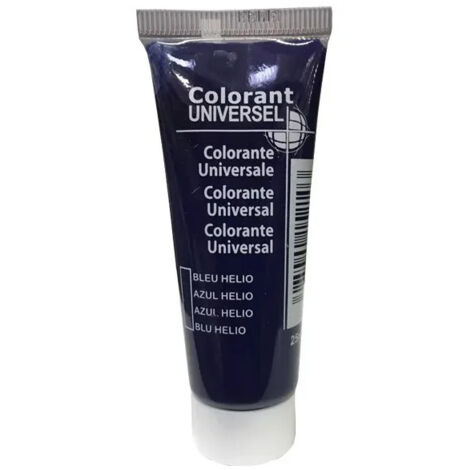 Colorant universel, tube de 25ml, bleu hélium.