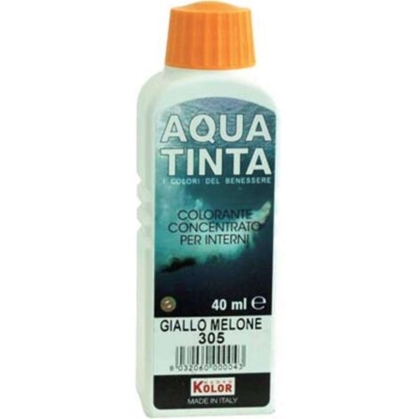 COLORANTE ACQUA AQUATINTA - 305 GIALLO MELONE ML 40 - 10 pezzi