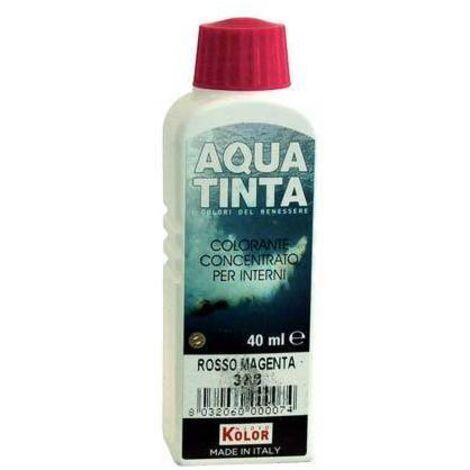 COLORANTE ACQUA AQUATINTA - 308 ROSSO MAGENTA ML 40 - 10 pezzi