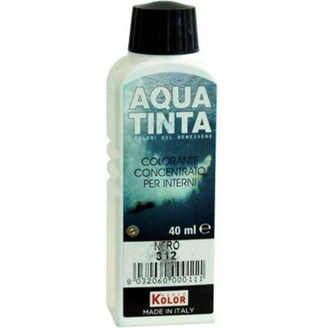 COLORANTE ACQUA AQUATINTA - 312 NERO ML 40 - 10 pezzi