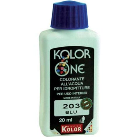 COLORANTE ACQUA KOLORONE - 203 BLU ML 20 - 12 pezzi