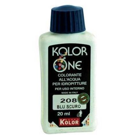 COLORANTE ACQUA KOLORONE - 208 BLU SCURO ML 20 - 12 pezzi