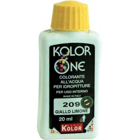 COLORANTE ACQUA KOLORONE - 209 GIALLO LIMONE ML 20 - 12 pezzi