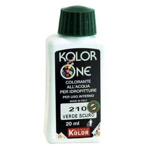 COLORANTE ACQUA KOLORONE - 210 VERDE SCURO ML 20 - 12 pezzi