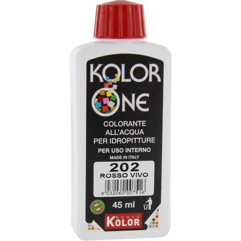 Ferramenta1.com - colorante kolor one ML.45 N.202 rosso vivo. Prezzo per 1 pezzo.