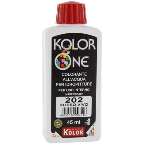 COLORANTE KOLOR ONE ML.45 N.202 ROSSO VIVO. Prezzo per 1 pezzo.