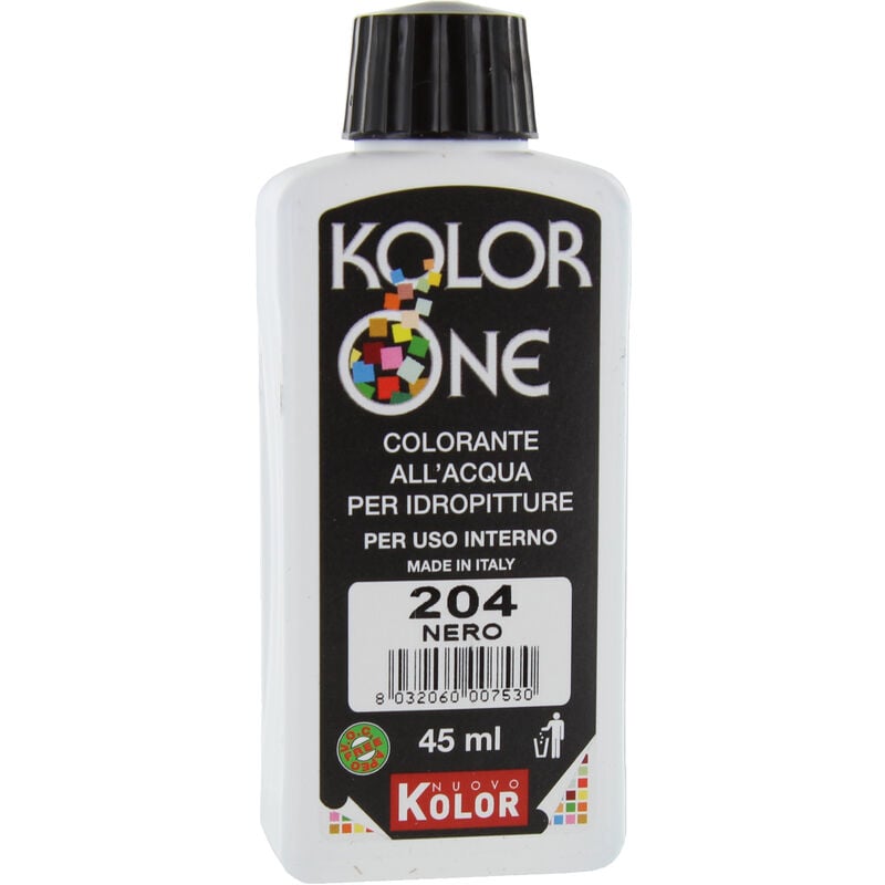 Colorante kolor one ML.45 N.204 nero. Prezzo per 1 pezzo.