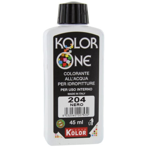 COLORANTE KOLOR ONE ML.45 N.204 NERO. Prezzo per 1 pezzo.