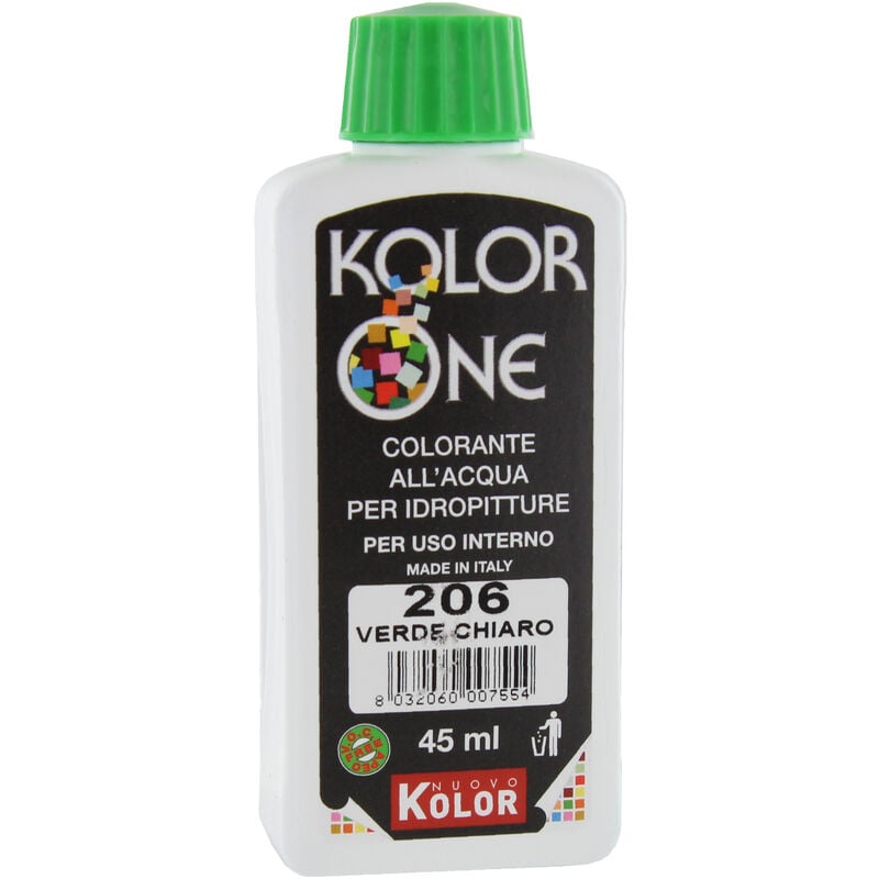 Colorante kolor one ML.45 N.206 verde chiaro. Prezzo per 1 pezzo.