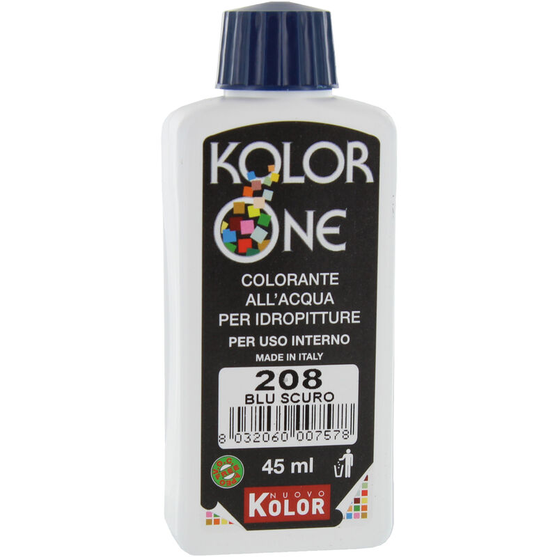 COLORANTE KOLOR ONE ML.45 N.208 BLU SCURO. Prezzo per 1 pezzo.