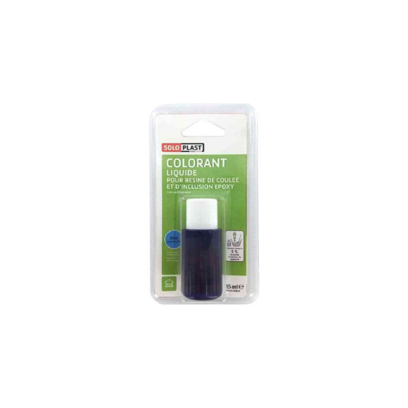 

Colorante líquido para resina 15ml azul translúcido - Bleu - Soloplast