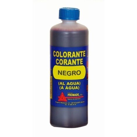 Colorante madera al agua 500 ml negro acol505 promade