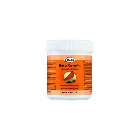 colorante natural BETACAROTENO QUIKO para aves de factor rojo 100 gr.