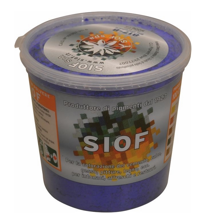 Image of Colorante Siof 500 gr Terra Blu Oltremare 817 per colorazione di cemento e calce