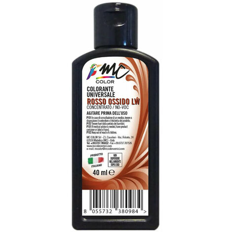 Colorante universale concentrato - 40 ml / Rosso ossido LW