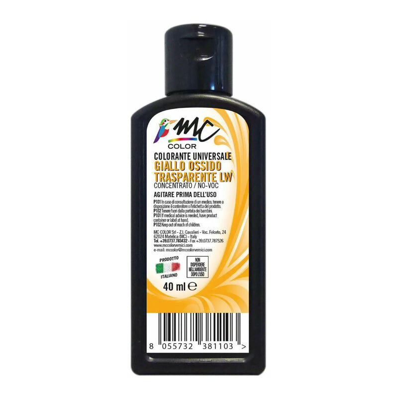 Colorante universale concentrato - 40 ml / Giallo ossido trasparente LW